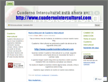 Tablet Screenshot of cuadernointercultural.wordpress.com