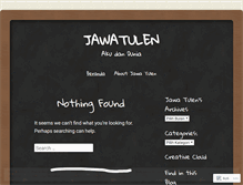 Tablet Screenshot of jawatulen.wordpress.com