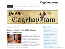 Tablet Screenshot of cageboy.wordpress.com