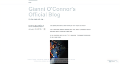 Desktop Screenshot of giannioconnor.wordpress.com