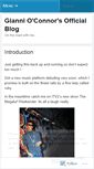 Mobile Screenshot of giannioconnor.wordpress.com