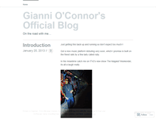 Tablet Screenshot of giannioconnor.wordpress.com