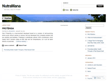 Tablet Screenshot of nutramana.wordpress.com