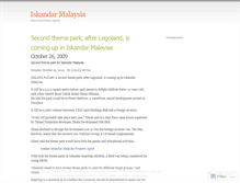 Tablet Screenshot of malaysiaiskandar.wordpress.com