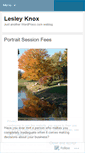 Mobile Screenshot of lesleyknox.wordpress.com