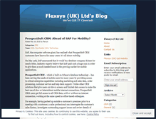 Tablet Screenshot of flexsys.wordpress.com