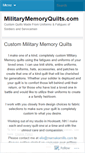 Mobile Screenshot of militarymemoryquilts.wordpress.com