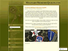 Tablet Screenshot of militarymemoryquilts.wordpress.com