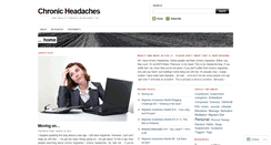 Desktop Screenshot of chronicheadaches.wordpress.com