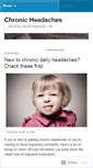 Mobile Screenshot of chronicheadaches.wordpress.com