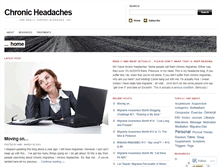 Tablet Screenshot of chronicheadaches.wordpress.com