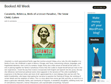 Tablet Screenshot of bookedallweek.wordpress.com