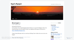 Desktop Screenshot of flyladyfaye.wordpress.com