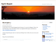 Tablet Screenshot of flyladyfaye.wordpress.com