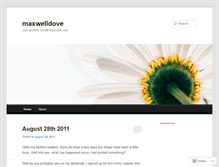 Tablet Screenshot of maxwelldove.wordpress.com