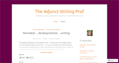Desktop Screenshot of adjunctwritingprof.wordpress.com
