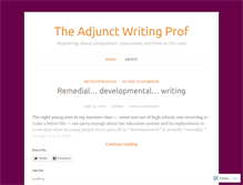 Tablet Screenshot of adjunctwritingprof.wordpress.com