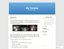 Tablet Screenshot of myinnova.wordpress.com