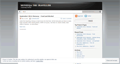 Desktop Screenshot of monthetraveller.wordpress.com