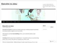 Tablet Screenshot of executivejujutsu.wordpress.com