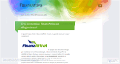 Desktop Screenshot of finanzattiva.wordpress.com