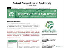 Tablet Screenshot of biodiversityvoice.wordpress.com