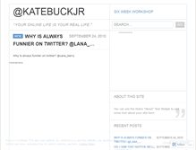 Tablet Screenshot of katebuckjr.wordpress.com