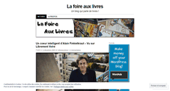 Desktop Screenshot of lafoireauxlivres.wordpress.com