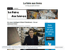 Tablet Screenshot of lafoireauxlivres.wordpress.com