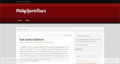 Desktop Screenshot of phillysportstours.wordpress.com
