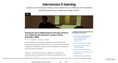 Desktop Screenshot of intervencionelearning.wordpress.com