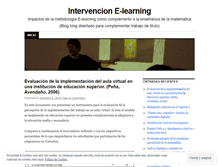 Tablet Screenshot of intervencionelearning.wordpress.com