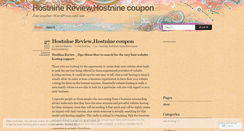 Desktop Screenshot of hostninereview55.wordpress.com