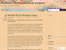 Tablet Screenshot of hostninereview55.wordpress.com