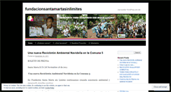 Desktop Screenshot of fundacionsantamartasinlimites.wordpress.com