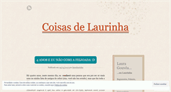 Desktop Screenshot of lauralaurinha.wordpress.com