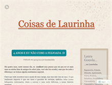 Tablet Screenshot of lauralaurinha.wordpress.com