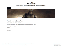 Tablet Screenshot of mavblog.wordpress.com