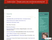 Tablet Screenshot of cynthialeonarddotme.wordpress.com