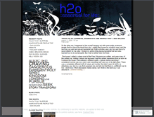 Tablet Screenshot of h2oproject.wordpress.com