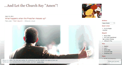 Desktop Screenshot of letthechurchsay.wordpress.com