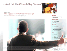 Tablet Screenshot of letthechurchsay.wordpress.com