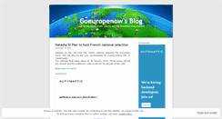 Desktop Screenshot of goeuropenow.wordpress.com