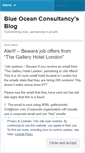 Mobile Screenshot of blueoceanconsultancy.wordpress.com