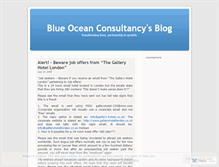 Tablet Screenshot of blueoceanconsultancy.wordpress.com