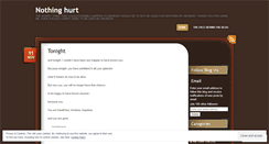 Desktop Screenshot of nothinghurt.wordpress.com