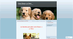 Desktop Screenshot of comoeducaraunperro3.wordpress.com