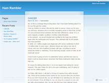 Tablet Screenshot of hamrambler.wordpress.com