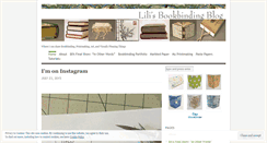 Desktop Screenshot of lilbookbinder.wordpress.com