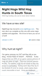 Mobile Screenshot of hogwildhunts.wordpress.com